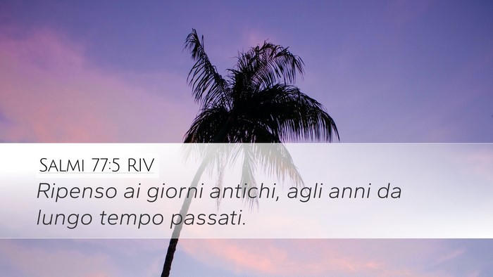 Salmi 77:5 RIV Bible Verse Image