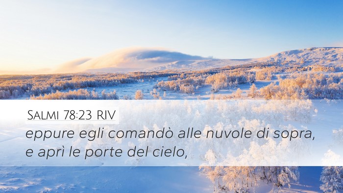 Salmi 78:23 RIV Bible Verse Image