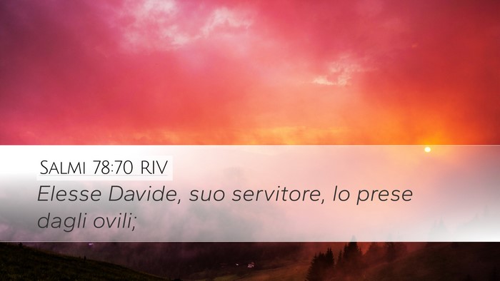 Salmi 78:70 RIV Bible Verse Image