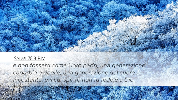 Salmi 78:8 RIV Bible Verse Image