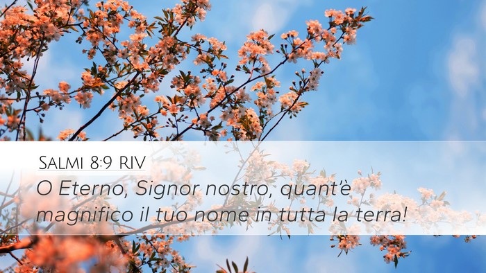 Salmi 8:9 RIV Bible Verse Image