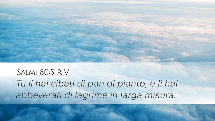 Salmi 80:5 RIV Bible Verse Image