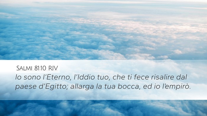 Salmi 81:10 RIV Bible Verse Image