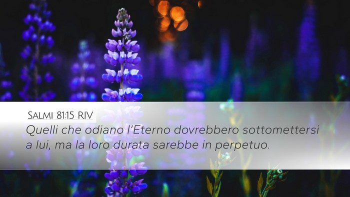 Salmi 81:15 RIV Bible Verse Image