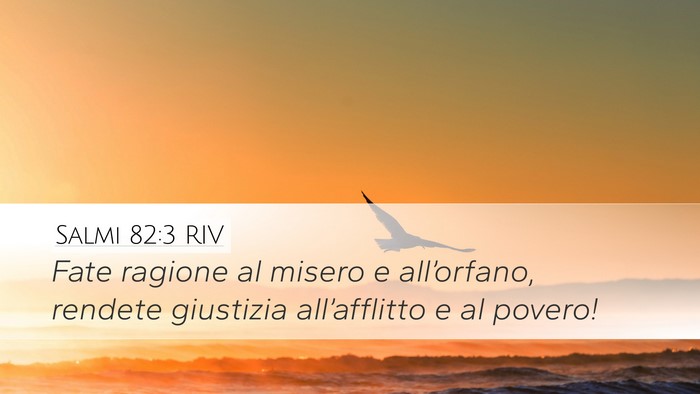 Salmi 82:3 RIV Bible Verse Image