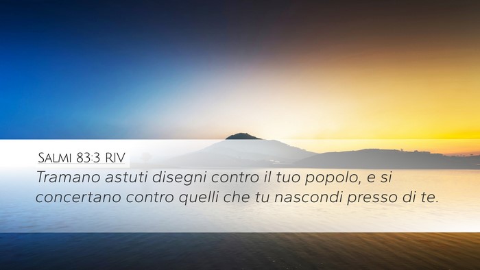 Salmi 83:3 RIV Bible Verse Image