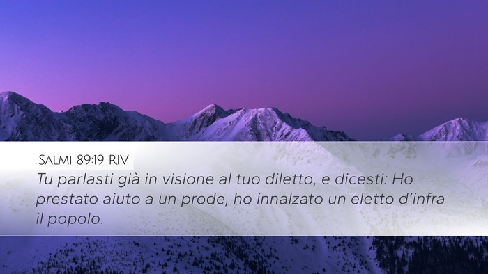 Salmi 89:19 RIV Bible Verse Image