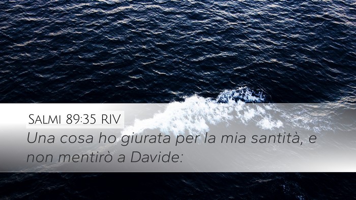 Salmi 89:35 RIV Bible Verse Image