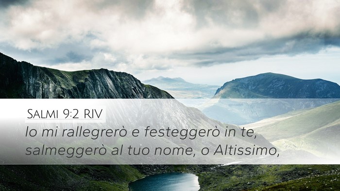 Salmi 9:2 RIV Bible Verse Image