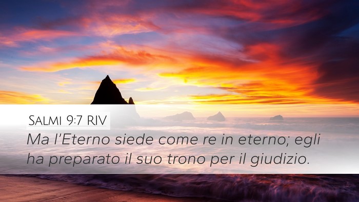 Salmi 9:7 RIV Bible Verse Image