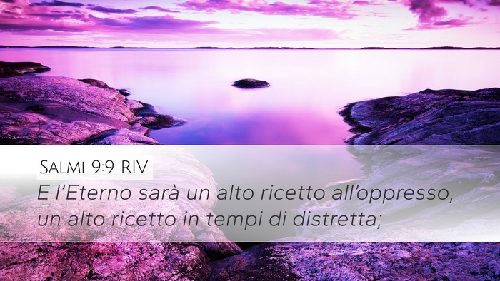 Salmi 9:9 RIV Bible Verse Image
