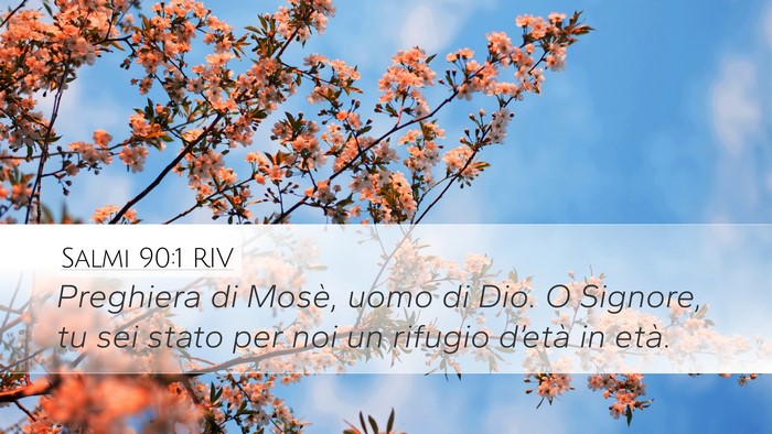Salmi 90:1 RIV Bible Verse Image