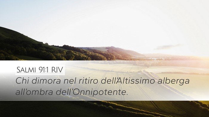 Salmi 91:1 RIV Bible Verse Image