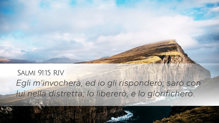 Salmi 91:15 RIV Bible Verse Image