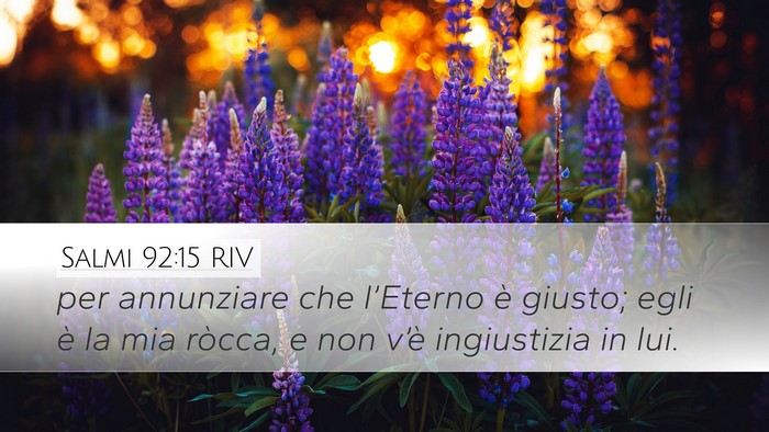 Salmi 92:15 RIV Bible Verse Image