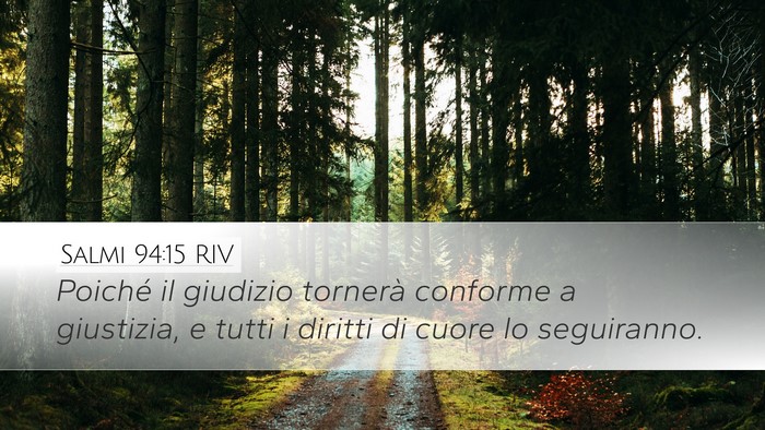 Salmi 94:15 RIV Bible Verse Image