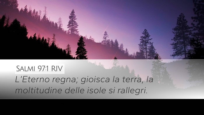 Salmi 97:1 RIV Bible Verse Image