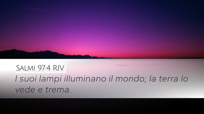 Salmi 97:4 RIV Bible Verse Image