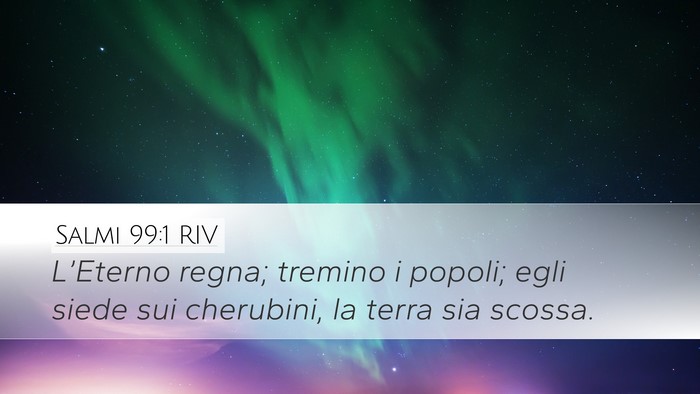 Salmi 99:1 RIV Bible Verse Image