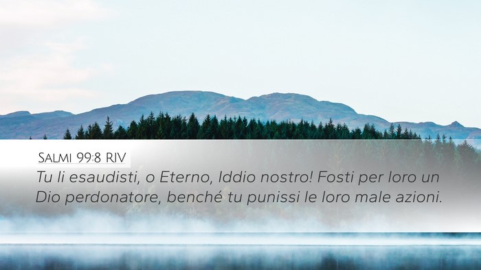 Salmi 99:8 RIV Desktop Wallpaper - Tu li esaudisti, o Eterno, Iddio nostro! Fosti - Desktop Bible Verse Wallpaper