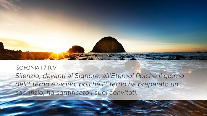 Sofonia 1:7 RIV Bible Verse Image