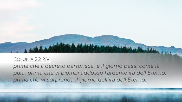 Sofonia 2:2 RIV Desktop Wallpaper - prima che il decreto partorisca, e il giorno - Desktop Bible Verse Wallpaper