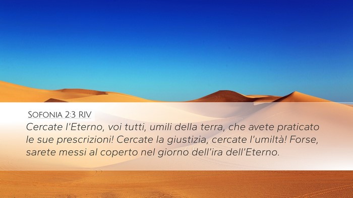 Sofonia 2:3 RIV Bible Verse Image