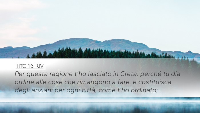 Tito 1:5 RIV Bible Verse Image