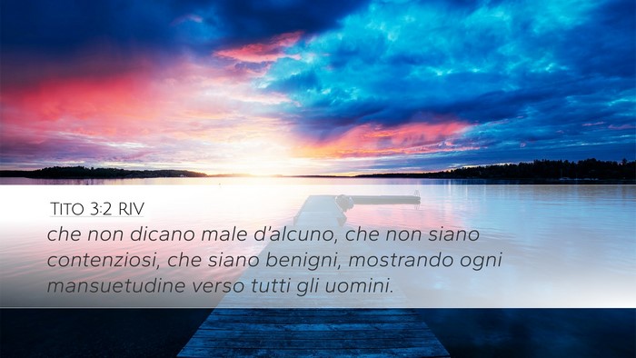 Tito 3:2 RIV Bible Verse Image
