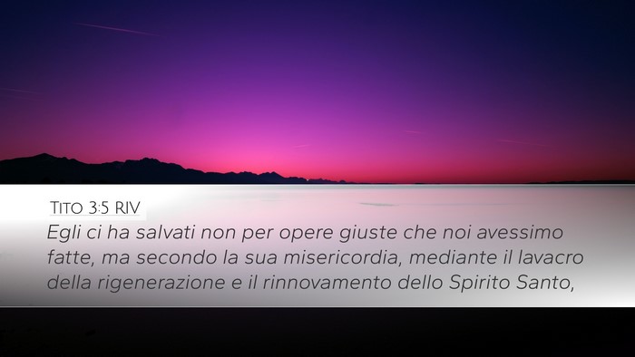 Tito 3:5 RIV Bible Verse Image