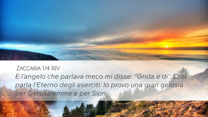 Zaccaria 1:14 RIV Bible Verse Image
