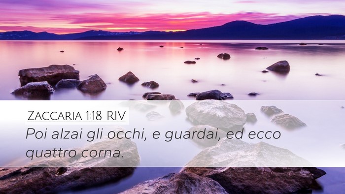 Zaccaria 1:18 RIV Bible Verse Image