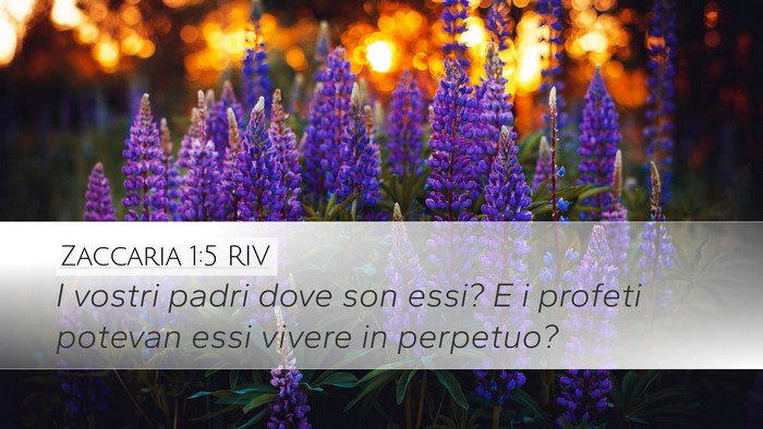 Zaccaria 1:5 RIV Bible Verse Image