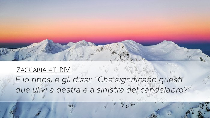 Zaccaria 4:11 RIV Bible Verse Image