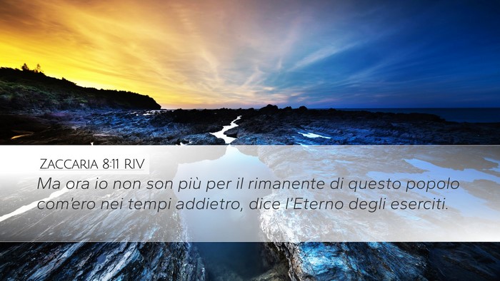 Zaccaria 8:11 RIV Bible Verse Image