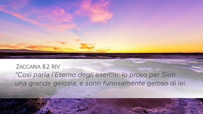 Zaccaria 8:2 RIV Bible Verse Image