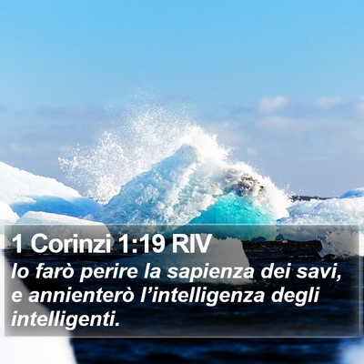 1 Corinzi 1:19 RIV Bible Verse Image