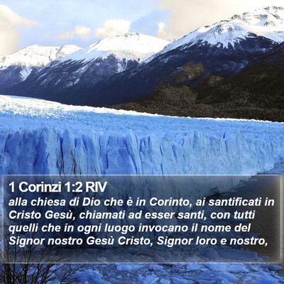 1 Corinzi 1:2 RIV Bible Verse Image