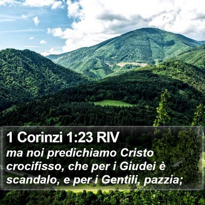 1 Corinzi 1:23 RIV Bible Verse Image