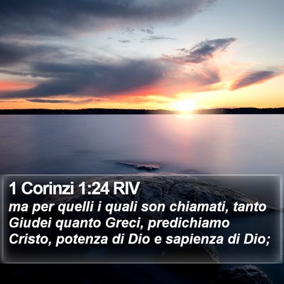 1 Corinzi 1:24 RIV Bible Verse Image