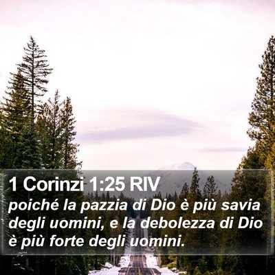 1 Corinzi 1:25 RIV Bible Verse Image
