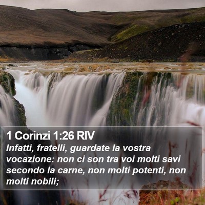 1 Corinzi 1:26 RIV Bible Verse Image