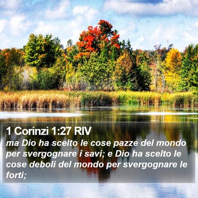 1 Corinzi 1:27 RIV Bible Verse Image