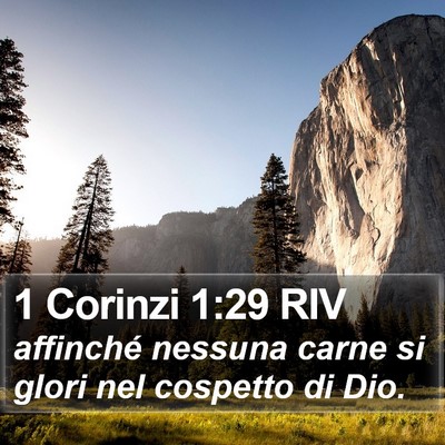 1 Corinzi 1:29 RIV Bible Verse Image
