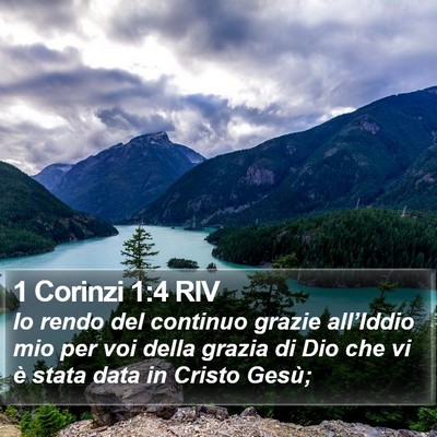 1 Corinzi 1:4 RIV Bible Verse Image