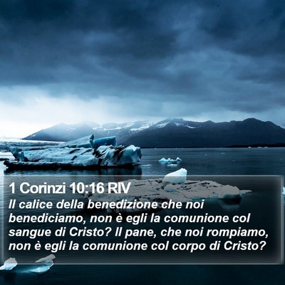 1 Corinzi 10:16 RIV Bible Verse Image