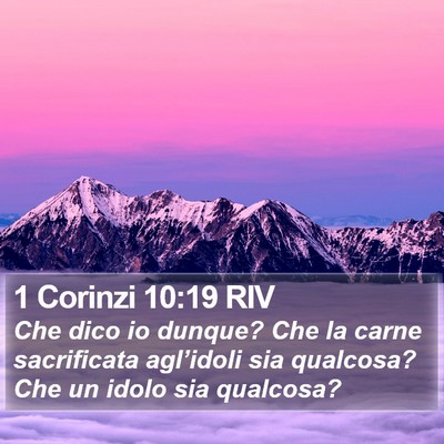 1 Corinzi 10:19 RIV Bible Verse Image
