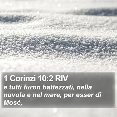 1 Corinzi 10:2 RIV Bible Verse Image