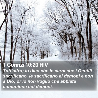 1 Corinzi 10:20 RIV Bible Verse Image