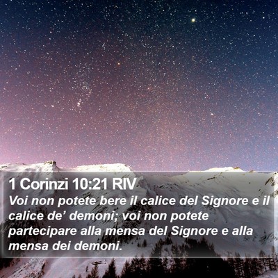1 Corinzi 10:21 RIV Bible Verse Image
